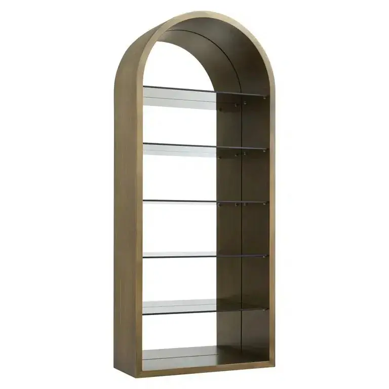 Richmond Interiors Wandschrank Bowic (Brushed Gold) Solange Der Vorrat Reicht