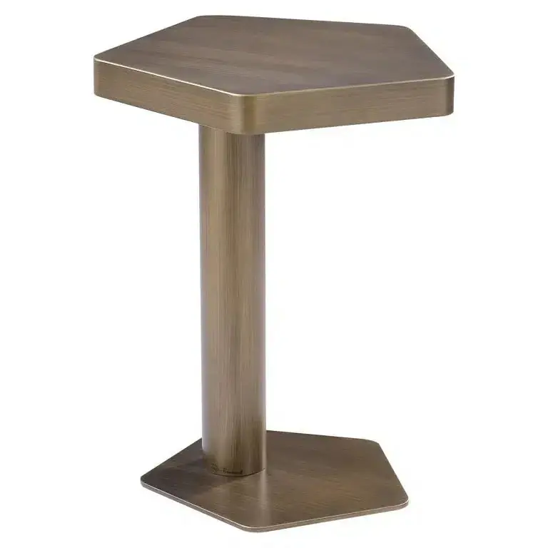 Richmond Interiors Hexa Beistelltisch Sofatisch Hexa (Brushed Gold) Schnäppchen