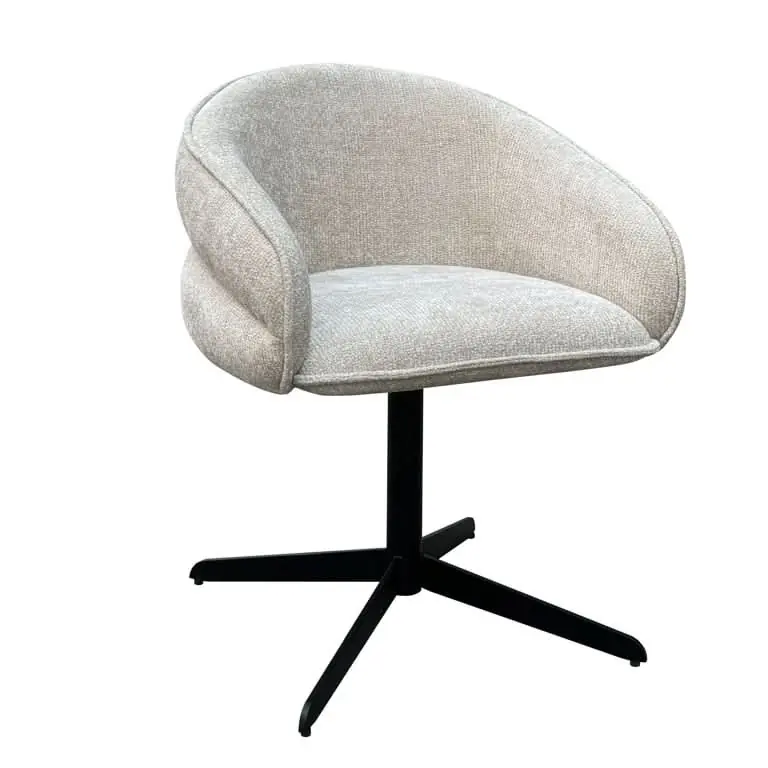 Abverkauf Richmond Interiors Drehstuhl Angelina cream unicorn (Unicorn 11 cream)