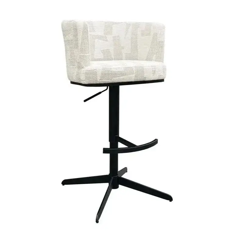 Abverkauf Richmond Interiors Bar-/Thekenstuhl Cheyenne beige graffic (Beige graffic)