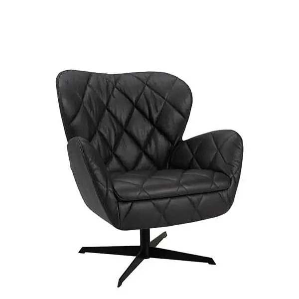 Preisreduziert Artwood Sessel Leder JADE anthrazit