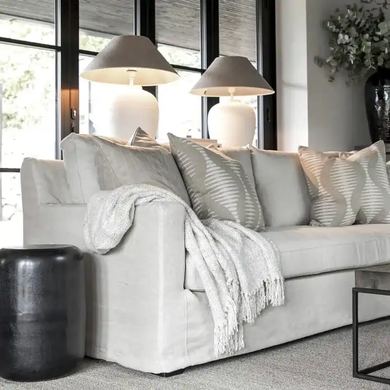 Artwood - 3-Sitzer Stoffsofa Guilford Leinen sand Solange Der Vorrat Reicht