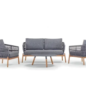 Günstig Grattoni Alicante Gartenlounge Set Sand Anthrazit