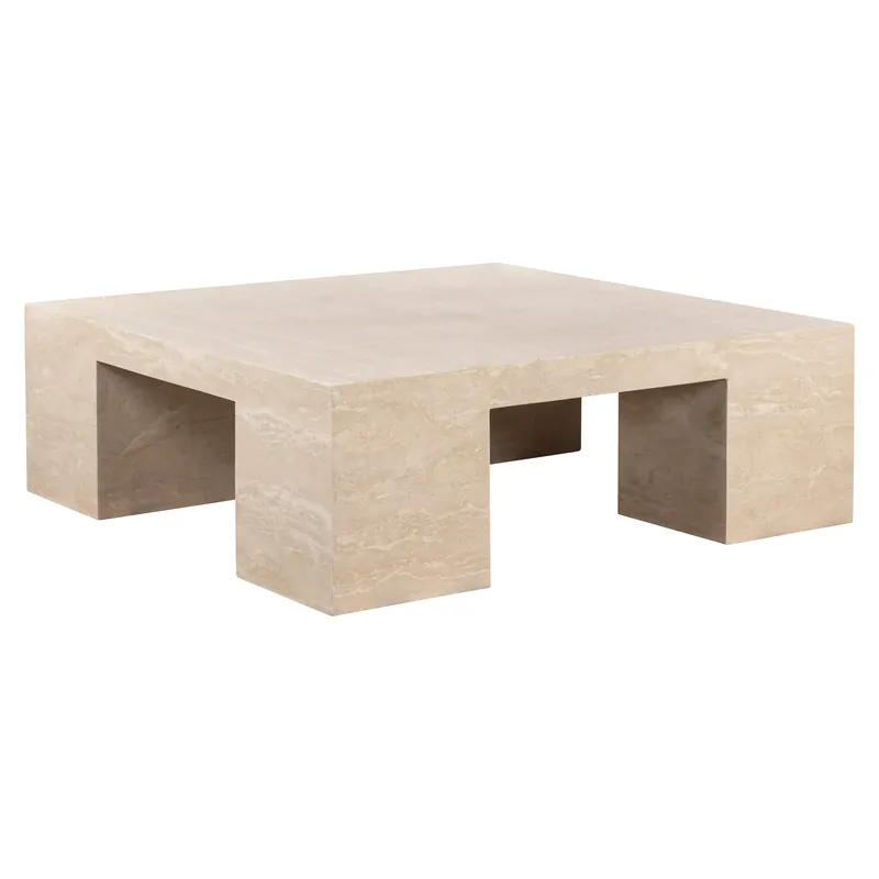 Neu Im Sortiment Alexander Jones Couchtisch Biltmore Italienischer beigefarbener Travertin