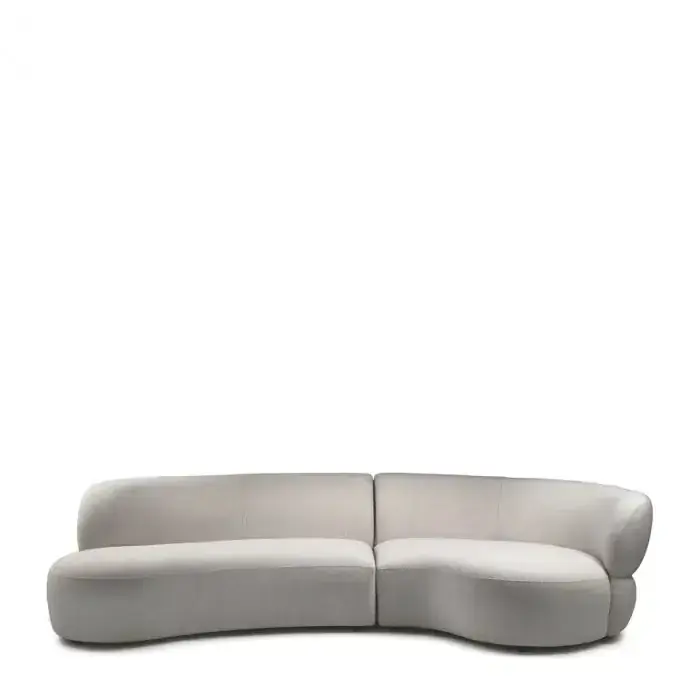 Günstig Riviera Maison Sofa 2,5-Sitzer San Remo, Rechts, Natural Grey