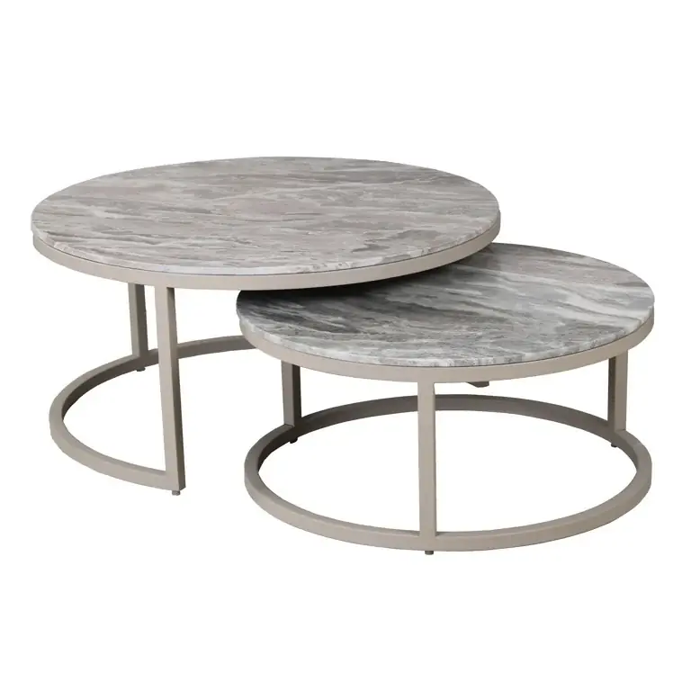 Richmond Interiors Couchtisch Fairfax 2er-Set (Stein) Sichere Zahlung