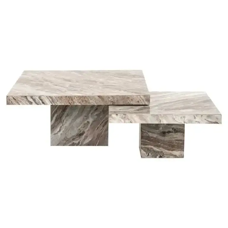 Rabatt Richmond Interiors Couchtisch Rashford – 2er-Set (Stone)