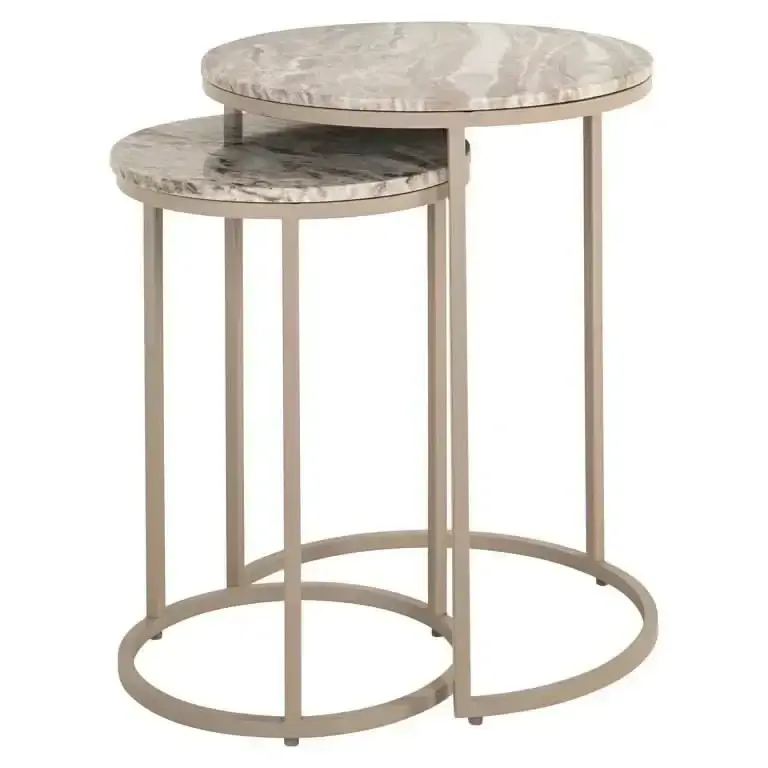 Wochenendangebot Richmond Interiors Beistelltisch Fairfax – 2er-Set (Stone)