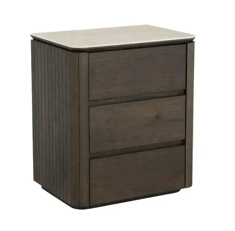 Richmond Interiors Nachttisch Ritz – 3 Schubladen (Brown) Knallerangebot