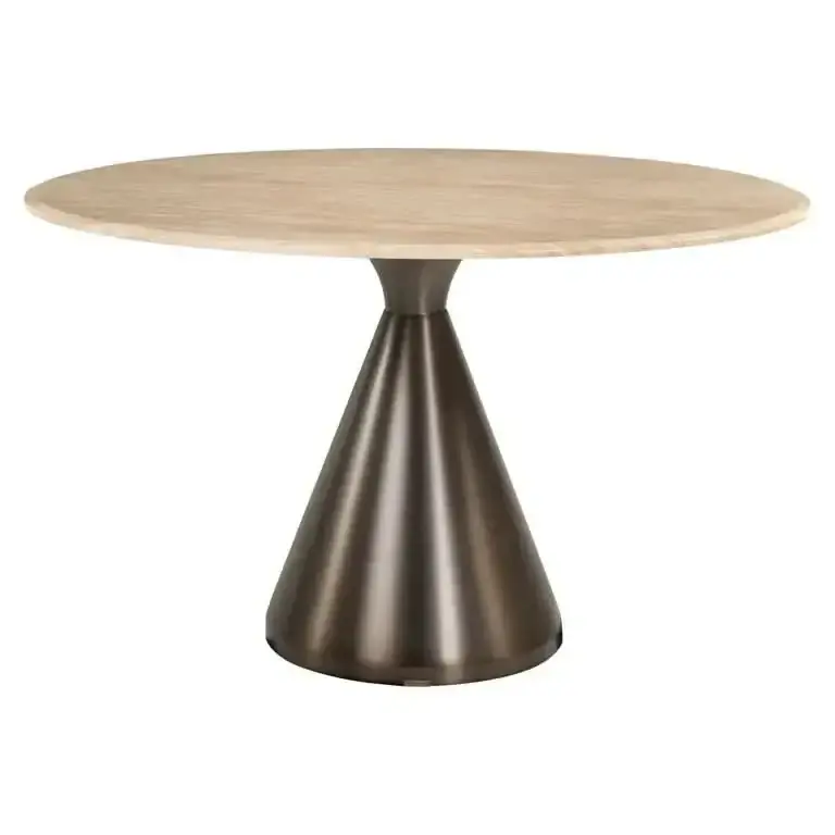 Geprüft Richmond Interiors Esstisch Montgommery – Beige (Ø130 cm)