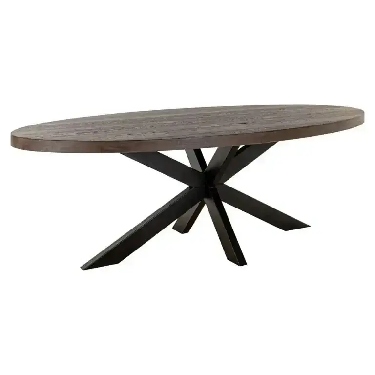 Richmond Interiors Esstisch Watson – Dark Brown (300 cm) mit Spidergestell Meistverkauft