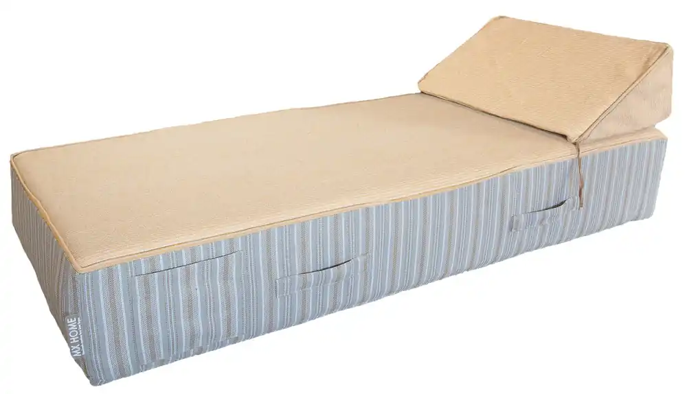 Beliebt MXHOME Sonnenliege „Bast-Effekt“ gestreift - Outdoor