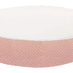 MXHOME Rundes Bett aus Schaumstoff in Weiß und Orange - Outdoor Beliebt