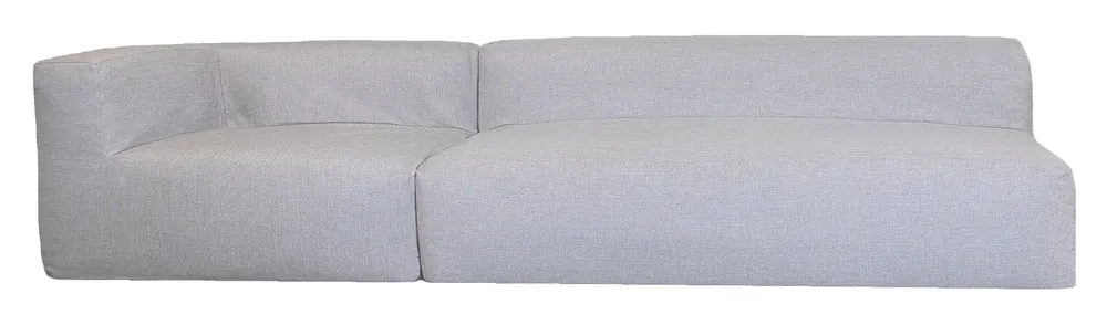 Neu Im Sortiment MXHOME Anreihbares Sofa - Abnehmbarer Bezug 4/5-Sitzer - Leinenoptik Taupe - Outdoor