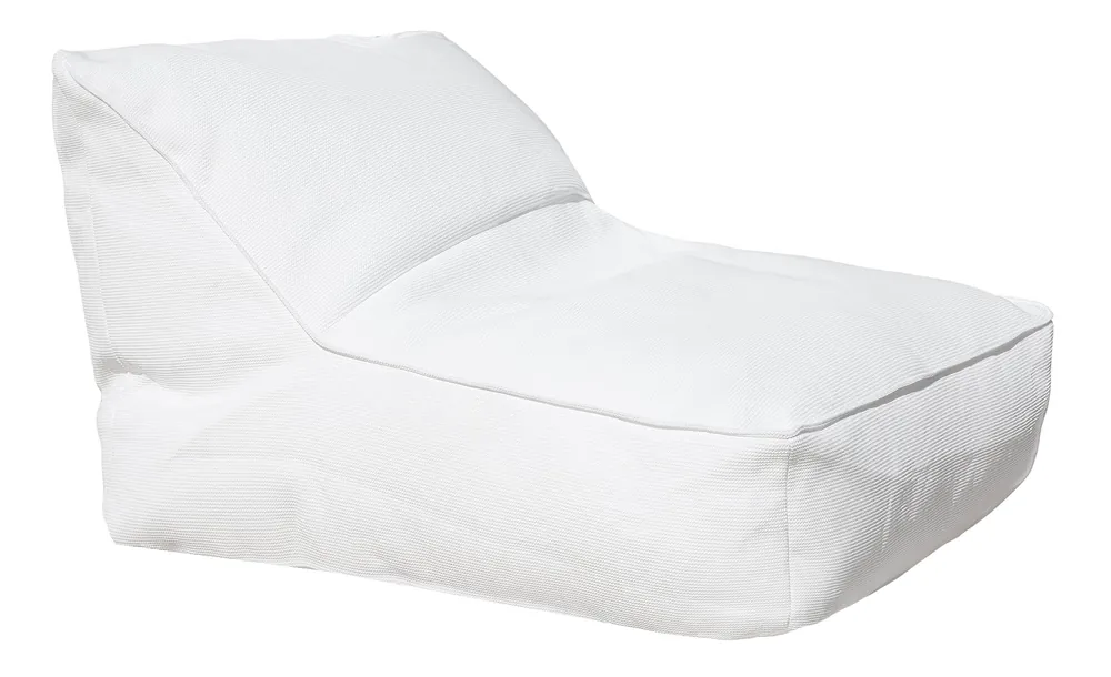 Markenprodukt MXHOME Lounge pug schwebend - Weiß Baststoff - Outdoor
