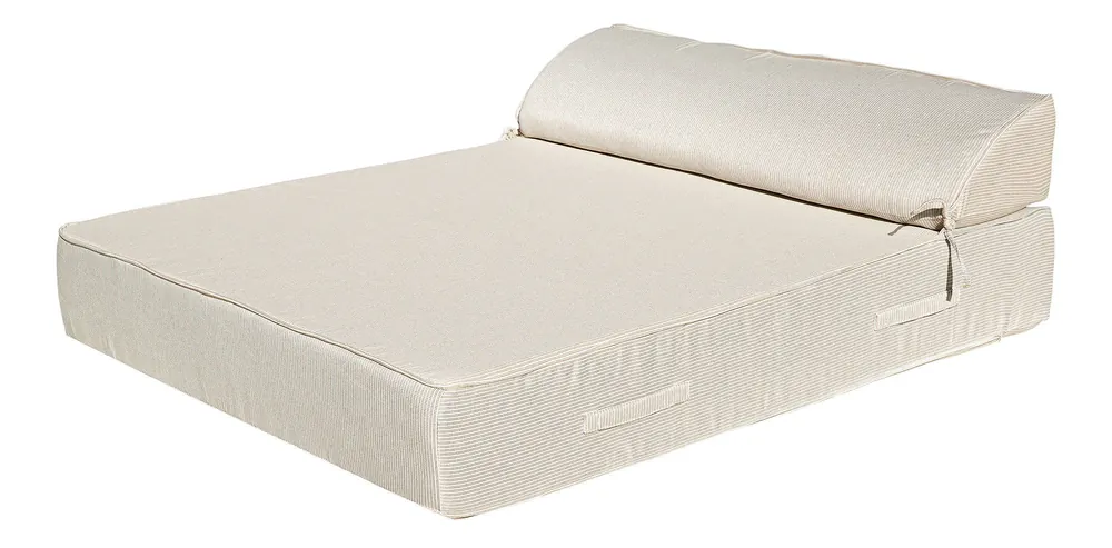 Rabatt MXHOME Sonnenliege Beige und Weiß - Outdoor