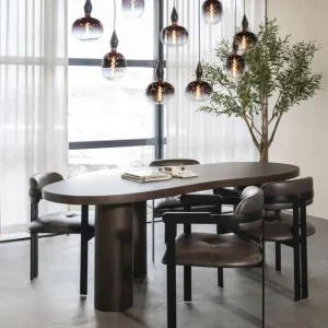 Eleonora Esstisch BOBBIE organisch 215 x 110 cm Wallnuss Expressversand