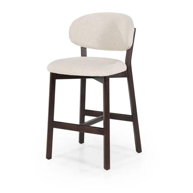 Eleonora Barstuhl Mikky Dunkelbraun - Beige SH 68,5 cm Super-Preis