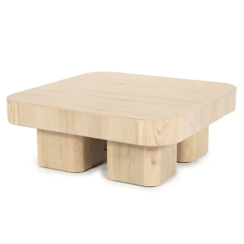 Eleonora Couchtisch Harmonie Eiche Hell 80cm Günstig