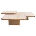 Schnäppchen Richmond Interiors Couchtisch-3er Set Cumulus beige
