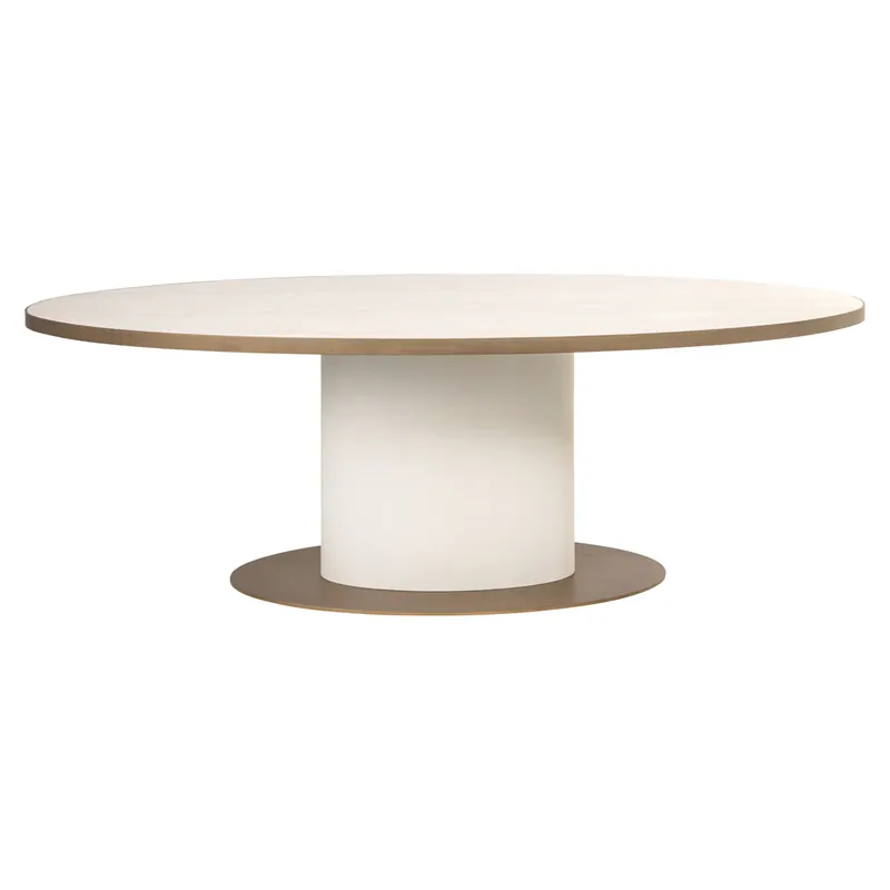 Richmond Interiors Esstisch Tivoli white oval 230 Beliebt