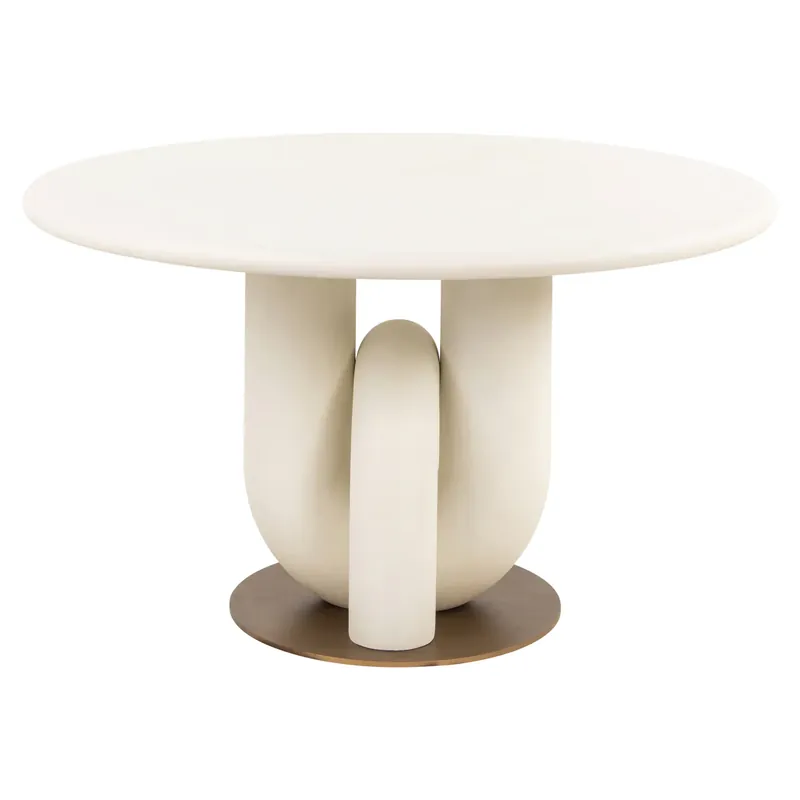 Richmond Interiors Esstisch Winslow white 135 Ø Wochenendangebot