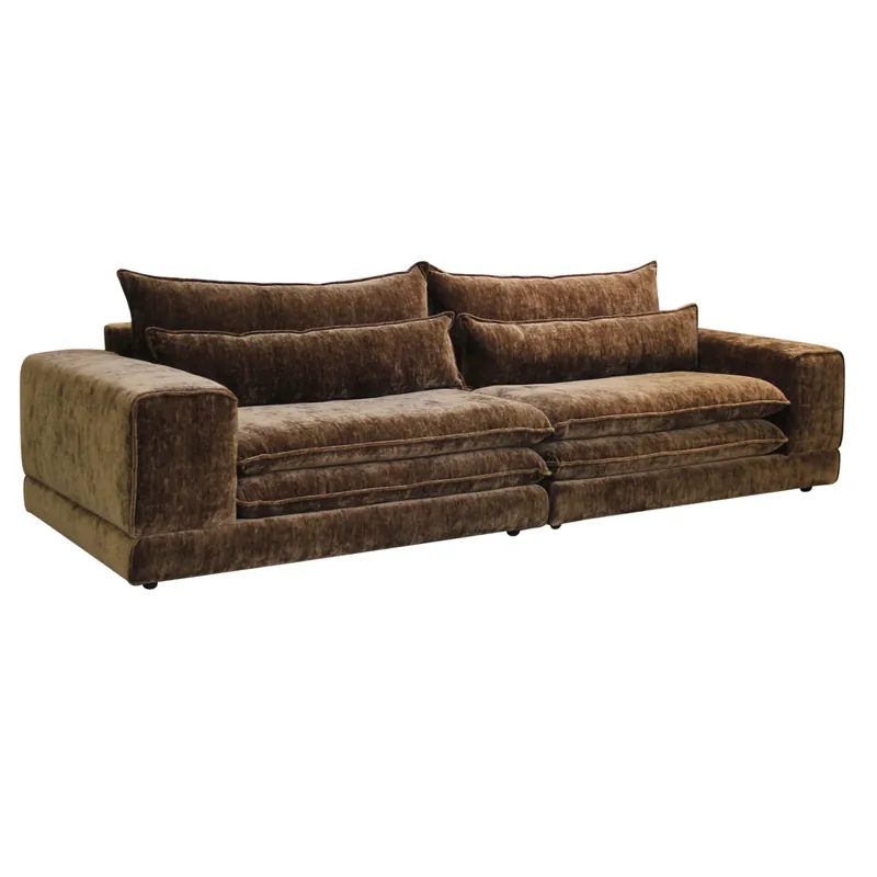 Aktuell Pole to Pole Sofa Couch London Umber, 3-6 Sitzer + Ottoman