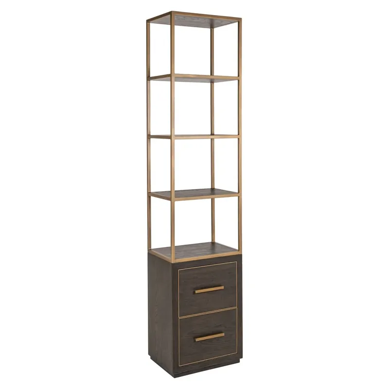 Richmond Interiors Offenes Regal Carter brown small 2-Schubladen Sale