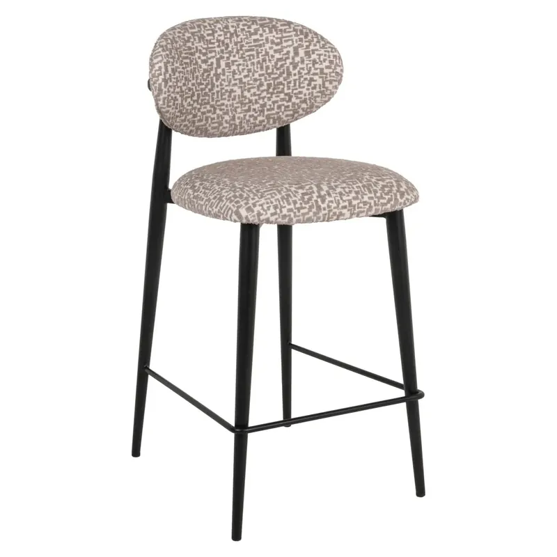 Top-Seller Richmond Interiors – Barhocker Dantes Natural Geo (feuerhemmend)