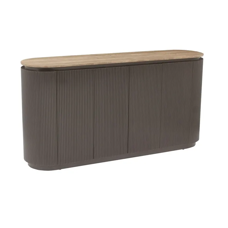 Geprüft Richmond Interiors – Sideboard Russo Brown 4-türig