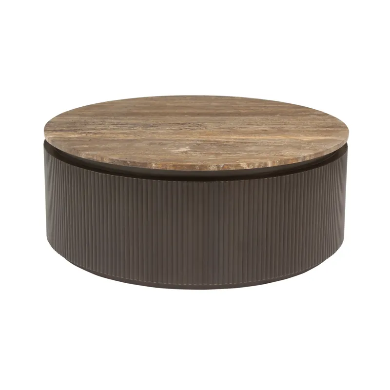 Richmond Interiors – Couchtisch Russo Brown 90Ø Heißes Angebot