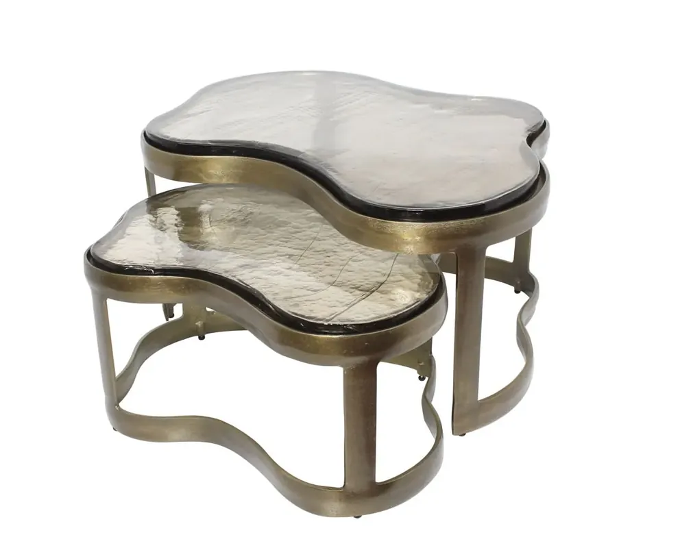 Richmond Interiors – Couchtisch-Set Fairfield Brass Antique (2er-Set) Top-Preis