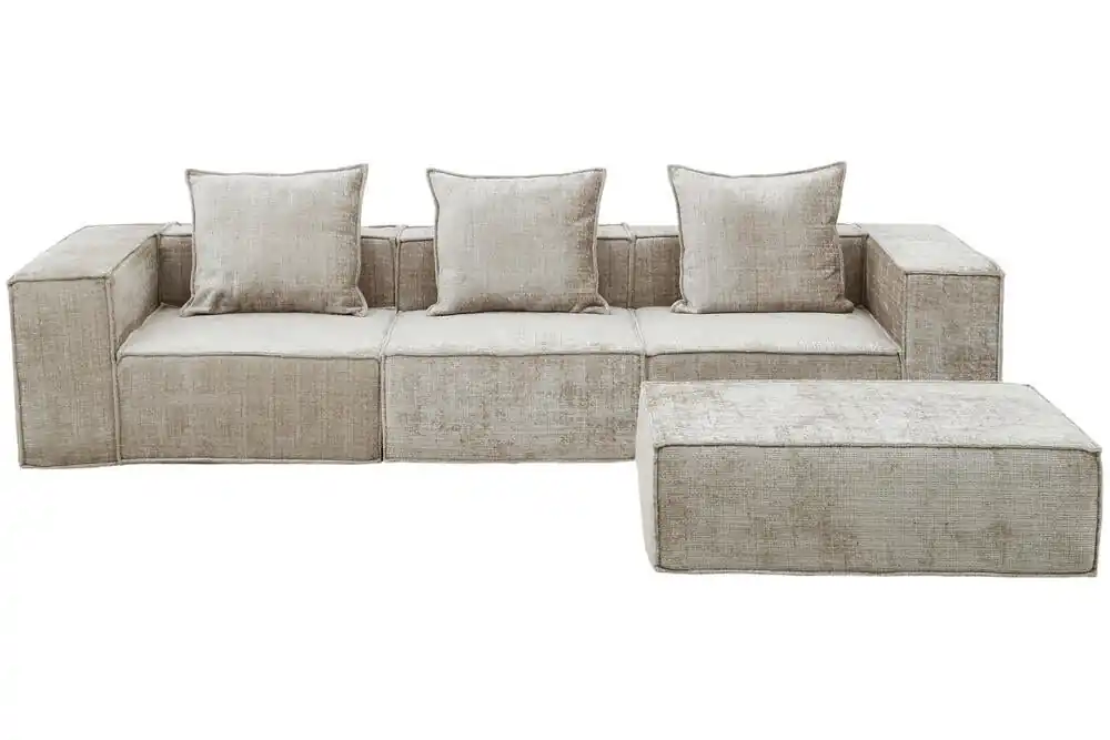 Neuheit Pole to Pole Boneless Sofa Nomad in Creme