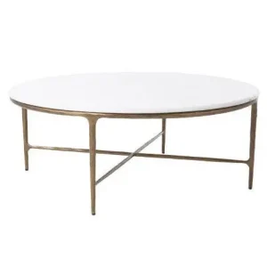 Sale Flamant Marabelle Couchtisch, Metall und Marmor 110cm