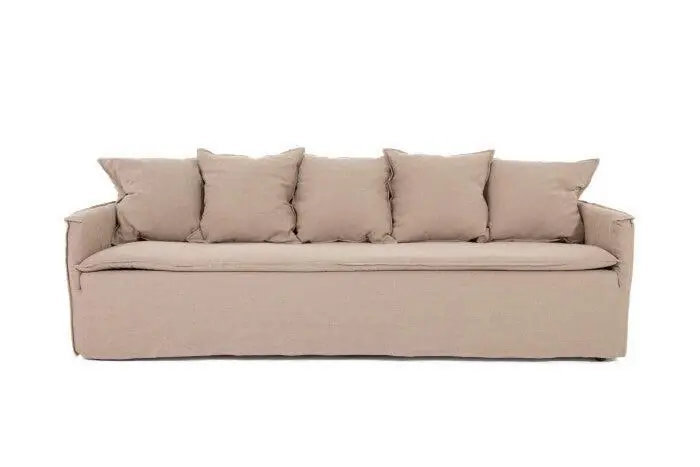 Flamant Florence, Sofa, 245cm x 95cm, 5 Kissen, mit Armlehnen Neue Ware