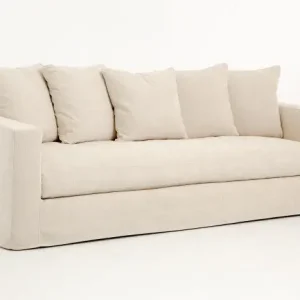 Flamant Alabama, Sofa beige , 245cm, Bezugsstoff Markenprodukt