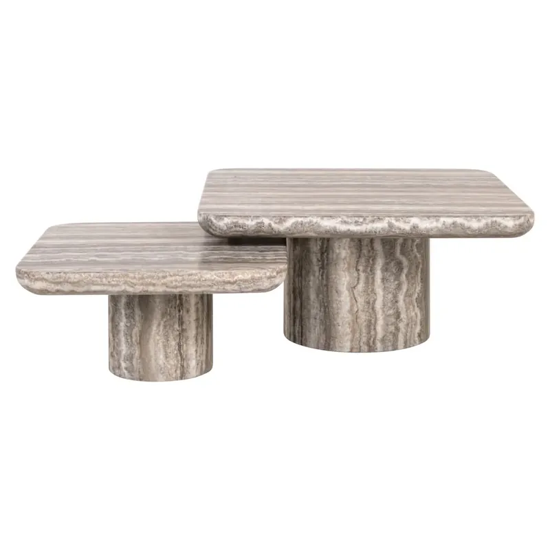 Richmond Interiors Couchtisch Dulce Grey (Denizly) – Set aus 2 Top-Seller