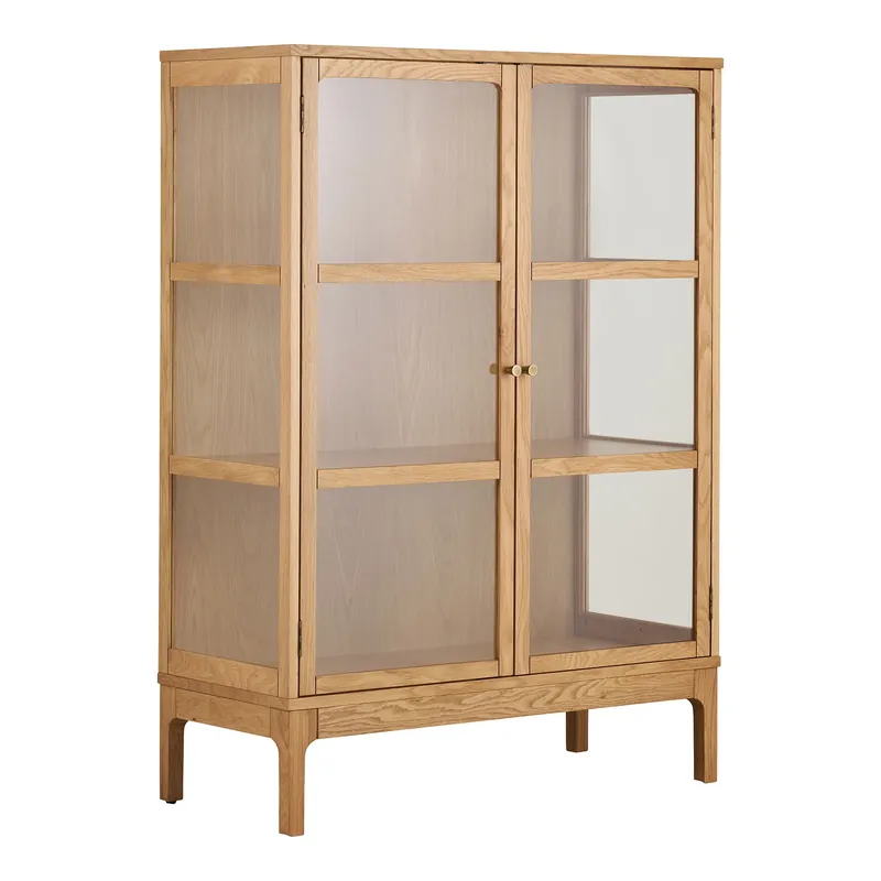Matera Stockholm Schrank mit Glas 128cm Sonderaktion