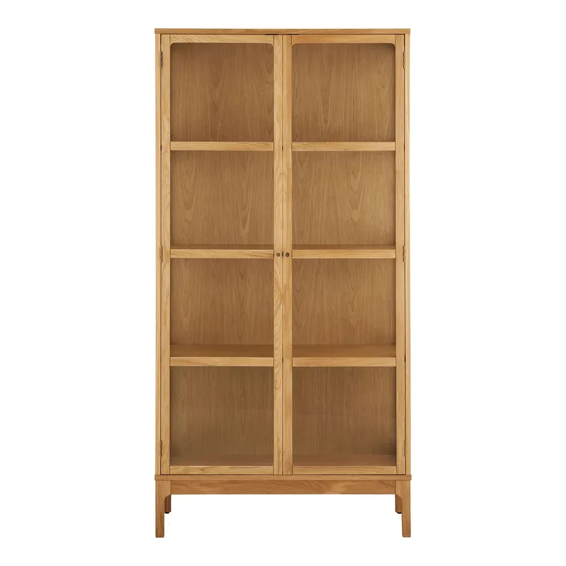 Neue Kollektion Matera Stockholm Schrank mit Glas 180cm 2 Türig