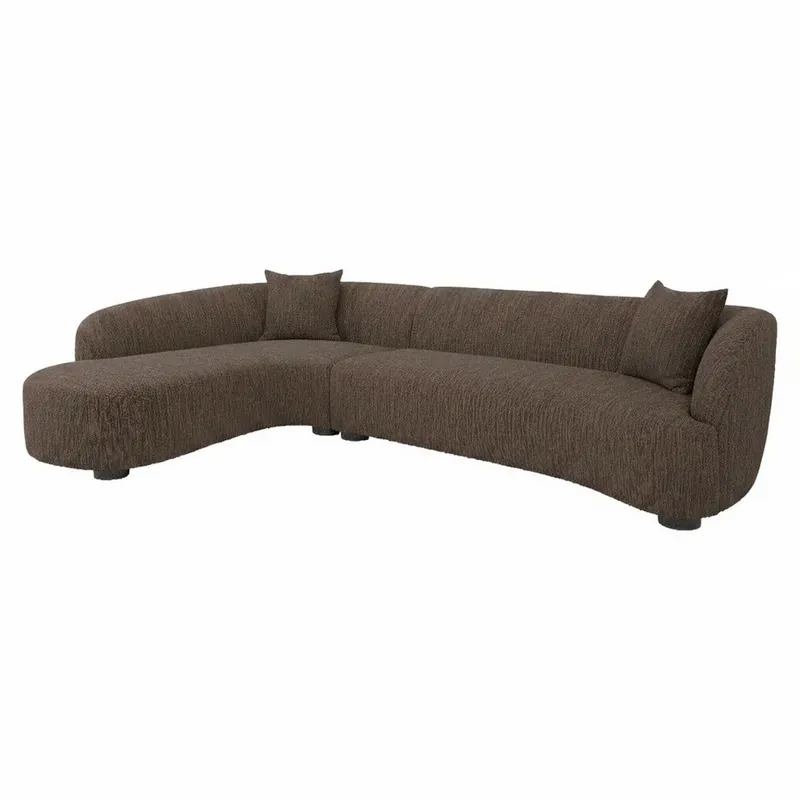 Letzte Chance Richmond Interiors Sofa Pandora brown chunky lounge left