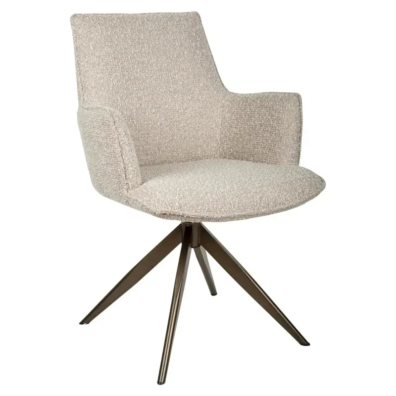 Mega-Angebot Richmond Interiors Esszimmerstuhl Dakota natural chunky swivel with arm