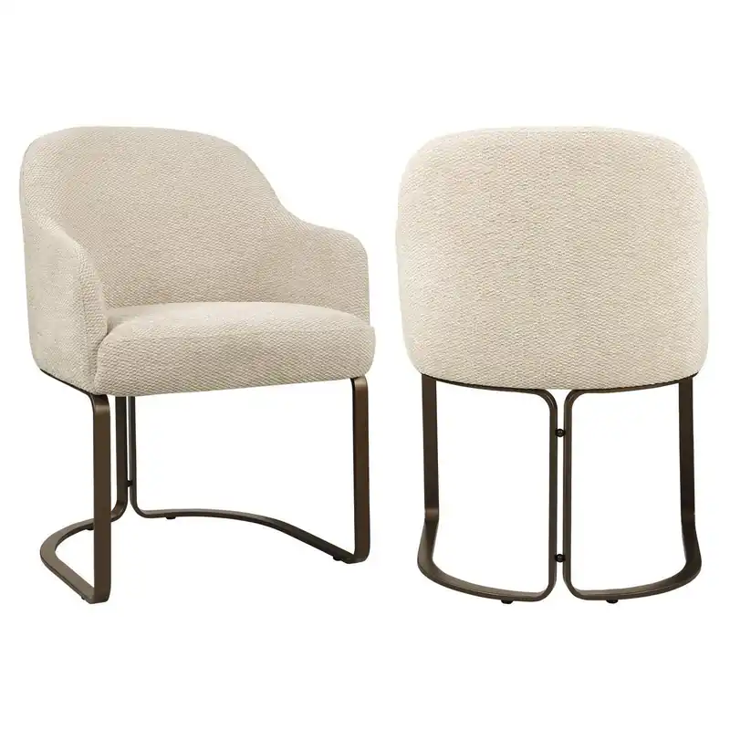Rabatt Richmond Interiors Esszimmerstuhl Hadley natural boldweave fire retardant
