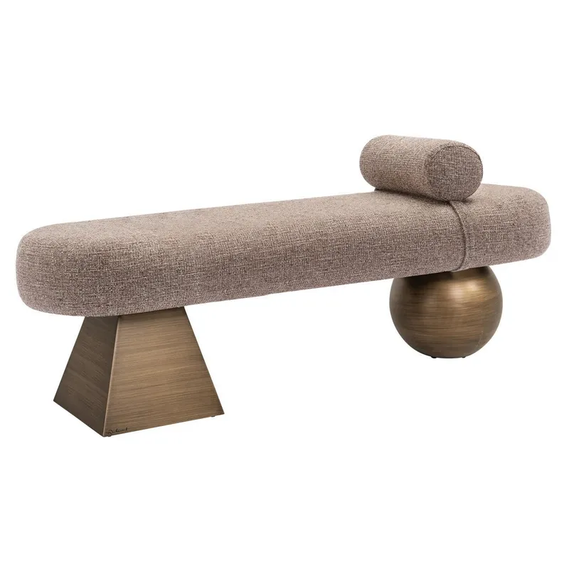 Schneller Versand Richmond Interiors Bank Alexander Jones brown tweed fire retardant (Geneva)