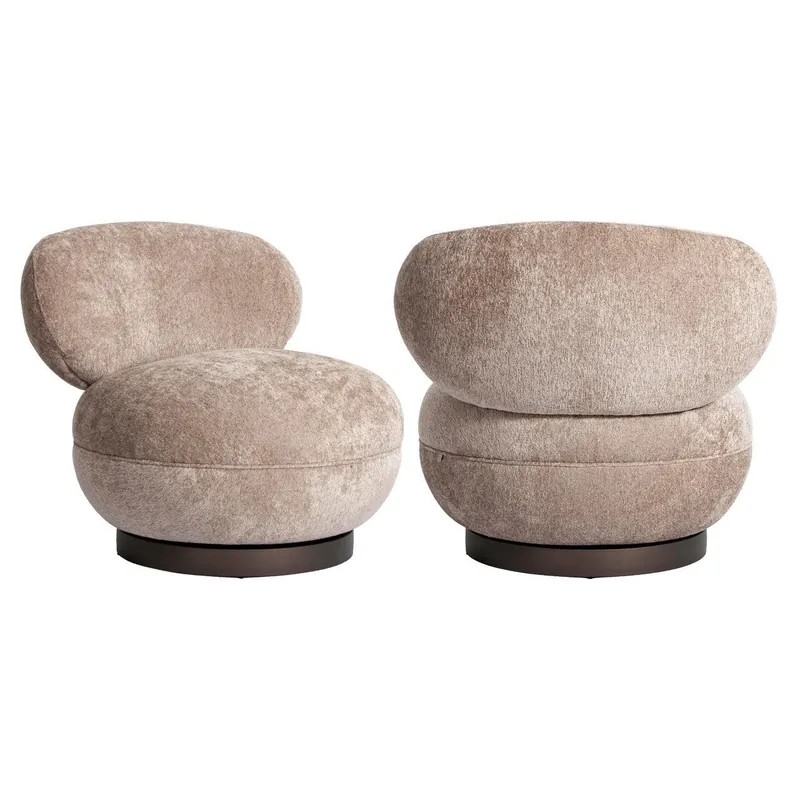 Richmond Interiors Lounge Stuhl Jace be easy sand swivel fire retardant Heißes Angebot