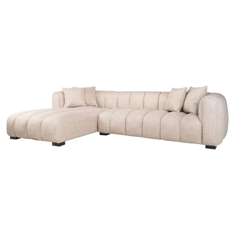 Sonderangebot Richmond Interiors Sofa Novaro cream tweed lounge left fire retardant