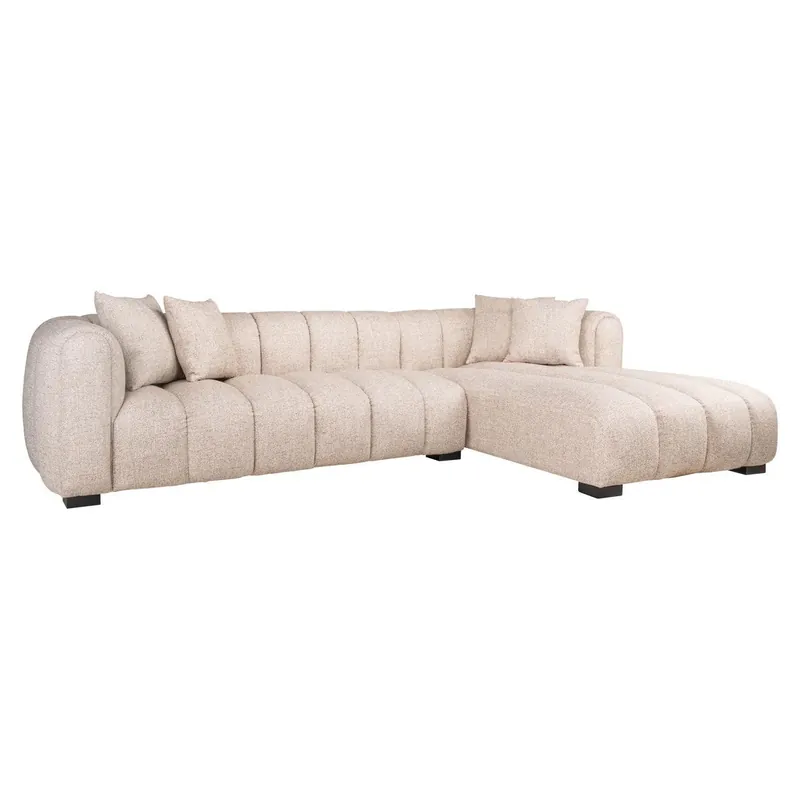 Richmond Interiors Sofa Novaro cream tweed lounge right fire retardant Geprüft