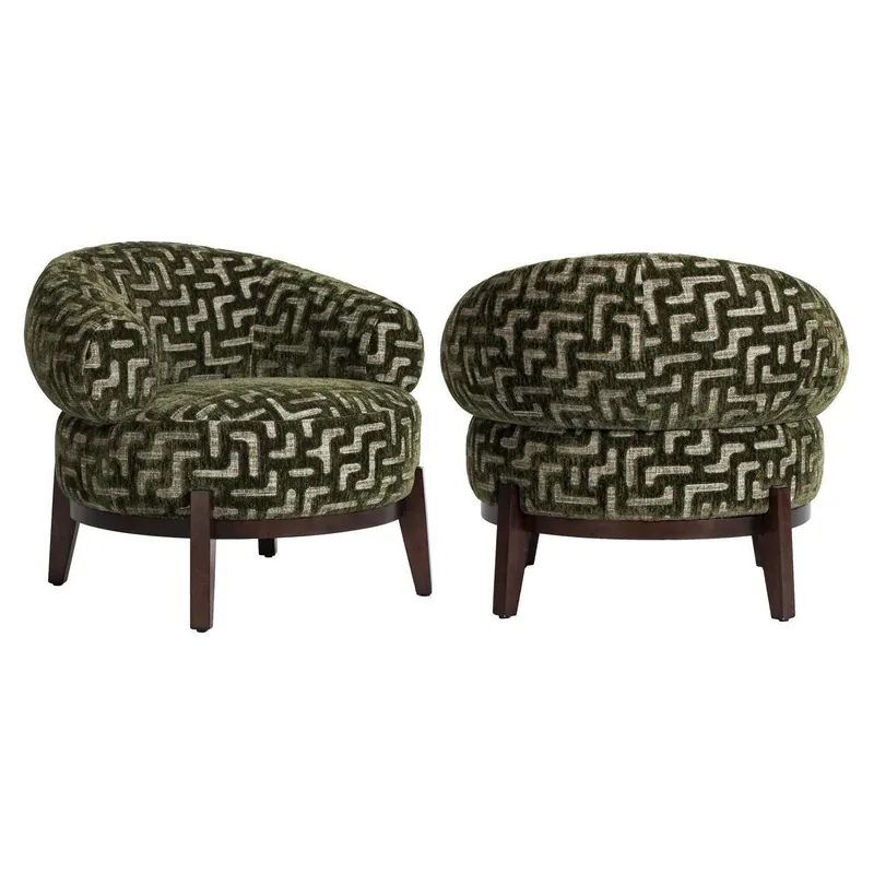Richmond Interiors Lounge Stuhl Montana moss labyrinth Online Kaufen