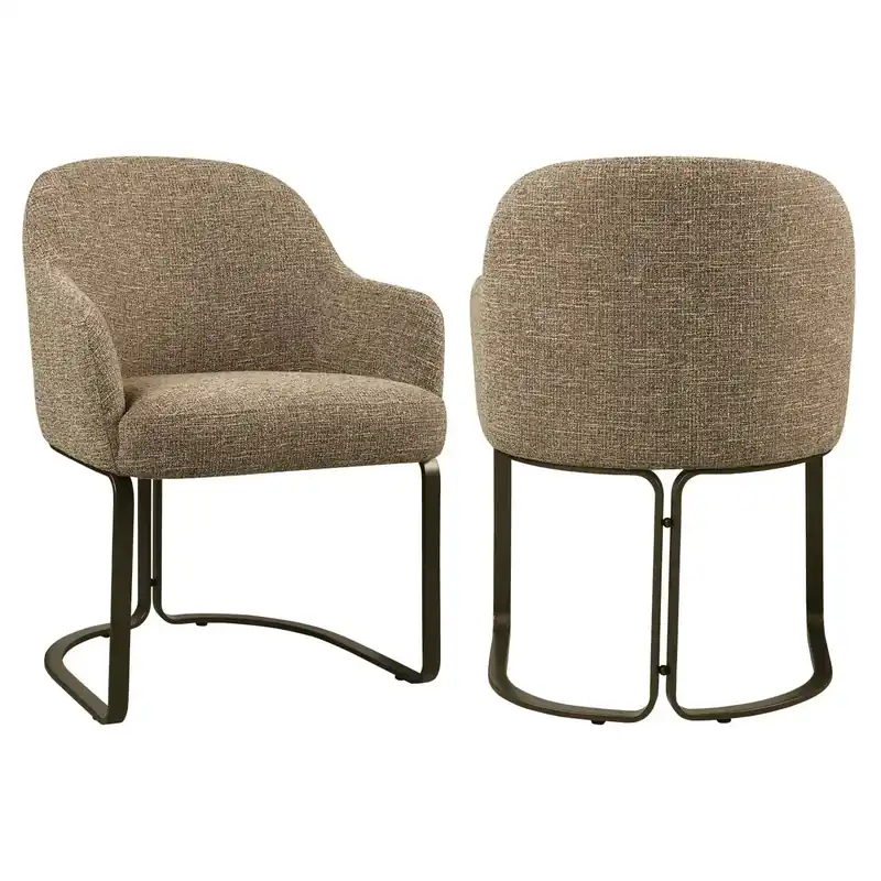Richmond Interiors Esszimmerstuhl Hadley brown tweed fire retardant Sichere Zahlung