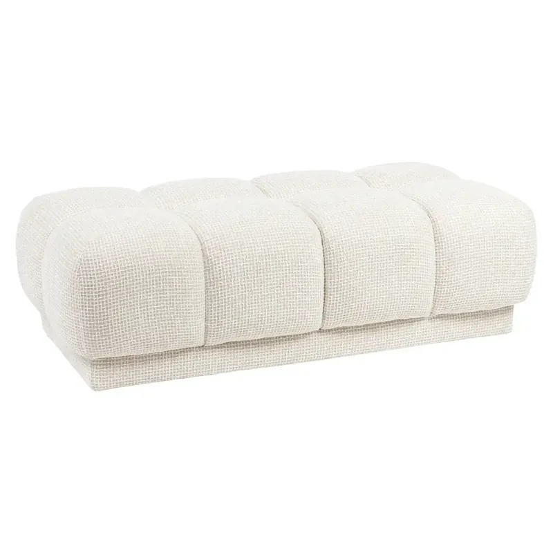 Neu Richmond Interiors Hocker & Fußbank Noah beige blockweave