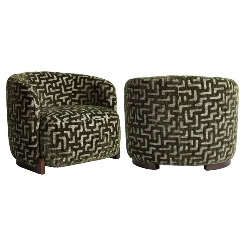 Richmond Interiors Lounge Stuhl Hannah moss labyrinth fire retardant Preisreduziert